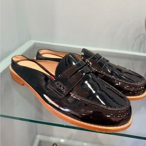 Johnston & Murphy Black Patent Leather Penny Loafers Slip-On
